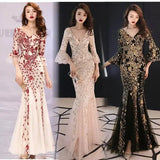 Banquet evening dress princess slim dress-1