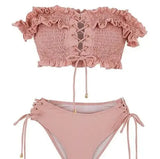 Bikini Swimsuit Ladies Conservative Split-1