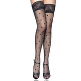 High-end Lace Stockings-Black-1