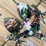 Swimwear Floral Retro Trade Bikini Swimwear-C-1