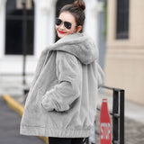 Cozy Flannel Hooded Winter Coat