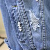 Floral Embroidered Denim Jacket for Women – A Touch of Elegance