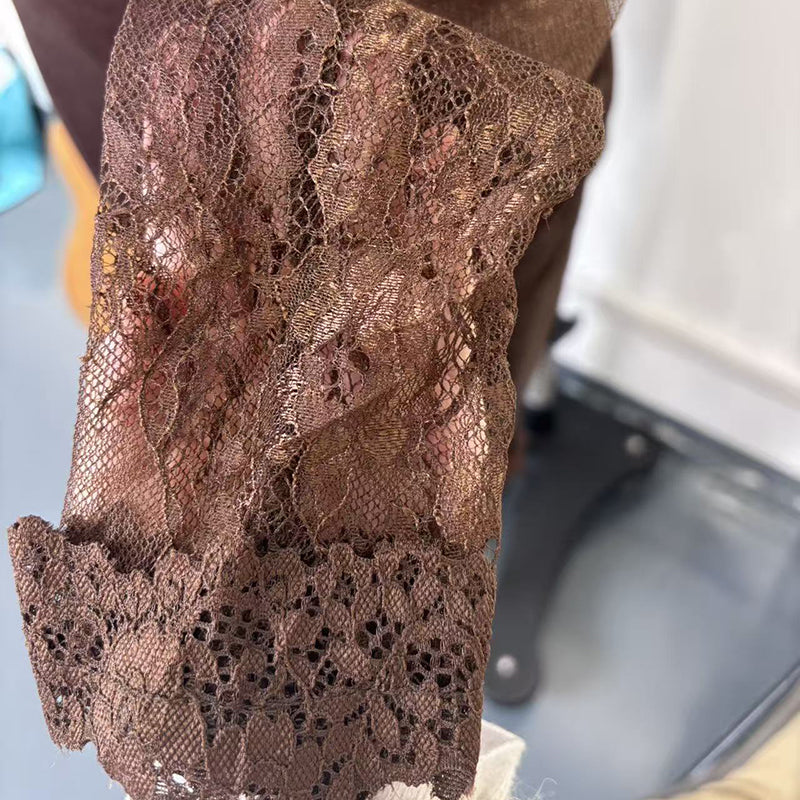 Lace Trim Bodycon Midi Dress