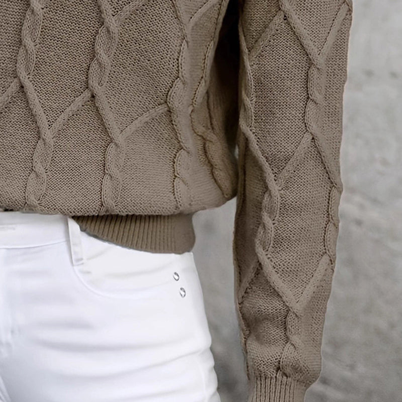 Color Block V-Neck Sweater