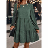 Corduroy A-Line Mini Dress
