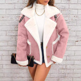 Cozy Chic Polo Collar Plush Jacket