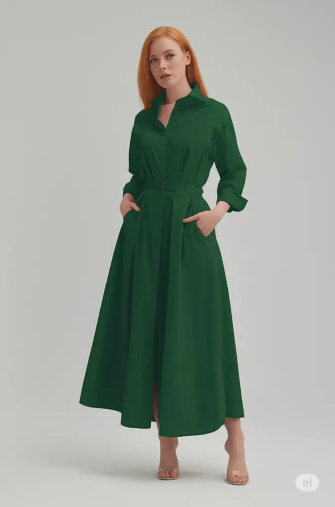 High Waist Slimming Casual Dress