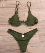 Bikini sexy multi-color optional swimsuit-Green-8