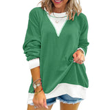 Color Block Crewneck Sweatshirt