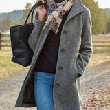 Wool Blend Mid-Length Coat