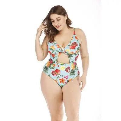 Adding fat plus Dalian body swimsuit-2