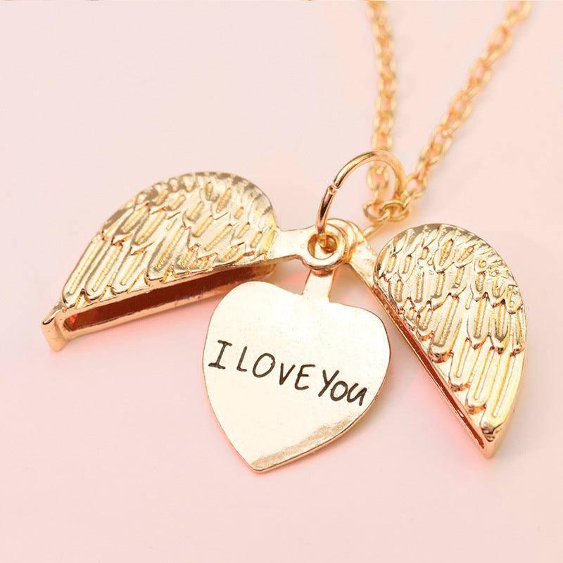 Angel Wing Heart Necklaces - Romantic Gifts for Her-2