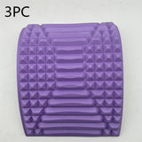 Back Stretcher Pillow Neck Lumbar Support Massager For Neck-Purple 3PC-26