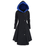 Bombshell Christmas Trench Women's Long Hooded Coat Woman-11