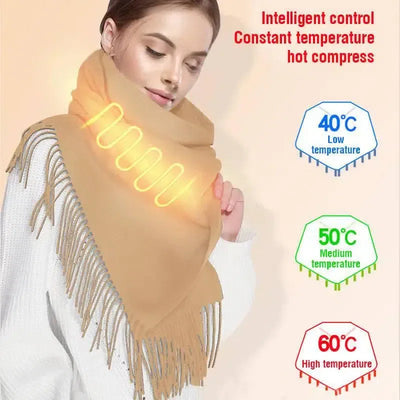 Cashmere Like Intelligent Timing Heating Scarf-3