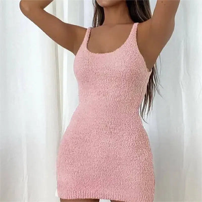 Casual Cotton Slip Dress Suit-1