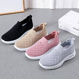 Casual Shoes Sock Slip On Flat Shoes For Women Sneakers Casual Soft Sole Walking Sports Shoe-10