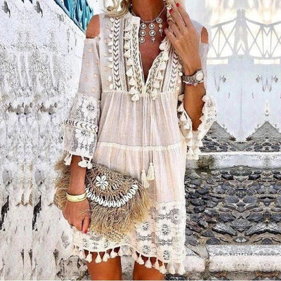 Chic Long Fringe Dress for Every Occasion-10