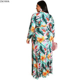 Chic Plus-Size Maxi Dress in Animal Print-4