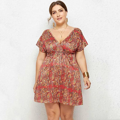 Chic Plus-Size Paisley Summer Dress for Women-04-10