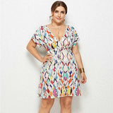 Chic Plus-Size Paisley Summer Dress for Women-09-15