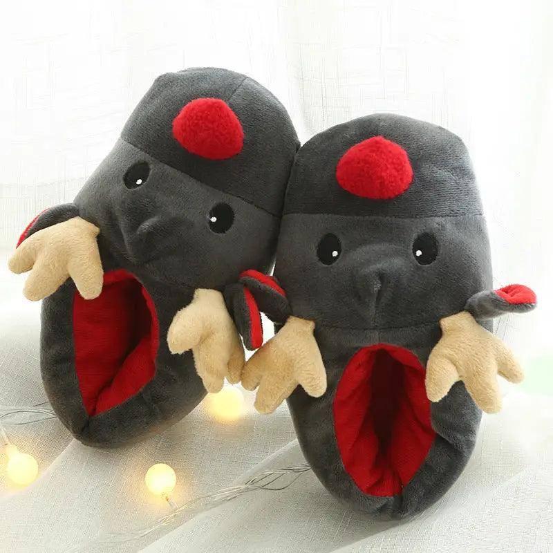 Christmas Shoes Cute Elk Home Slippers-2