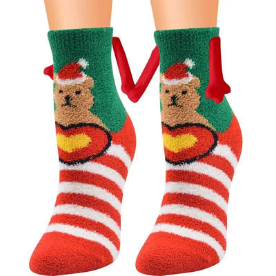 Christmas Supplies Coral Fleece Tube Socks Warm Slipper Bed-Figure 14-16