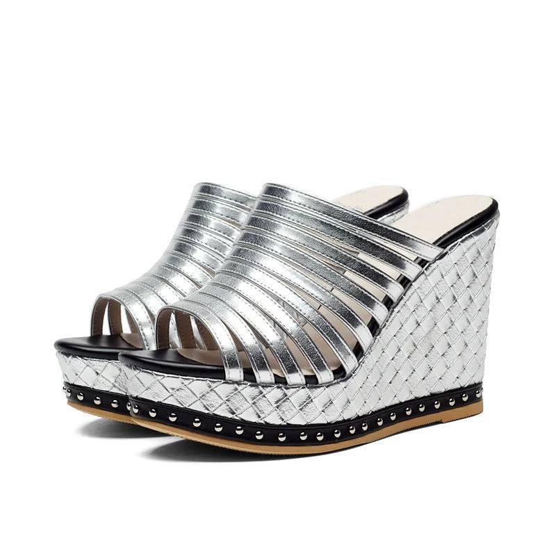 Summer shoewedges spuer heels s-Silver-7