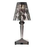 Diamond Crystal Rechargeable Decorative Table Lamp-Smokycolor-5