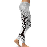 LOVEMI - Lovemi - Digital print leggings Fashion leg stretch tight