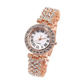 Full Diamond Luxury Bracelet Watch Suit Women's Quartz-2