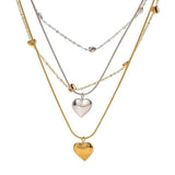 Love Double-layer Necklace 18K Gold-plated Collarbone Necklace-10