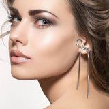 Elegant Long Drop Earrings for Evening Wear-6