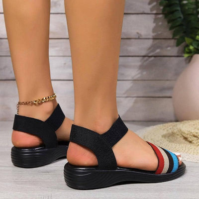 Fashion Color-block Elastic Sandals Summer Fashion Fish-4