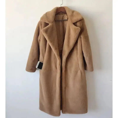 Fashion High Quality Velvet Fur Long Coat Women-20