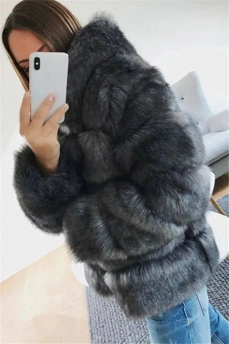 Faux fur jacket-7