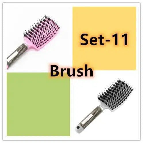 Hairbrush Anti Klit Brushy Haarborstel Women Detangler Hair-33