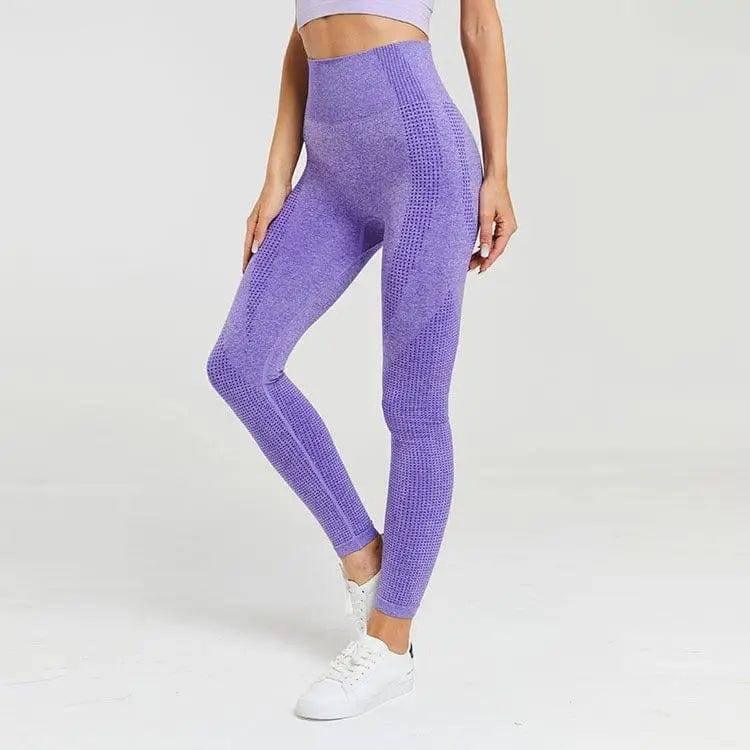 High Waist Sports leggins-PantsBlue-3