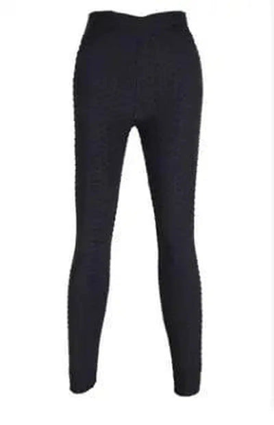 Jacquard V waist hip yoga pants tight sweatpants-Jacquard V waist black-3