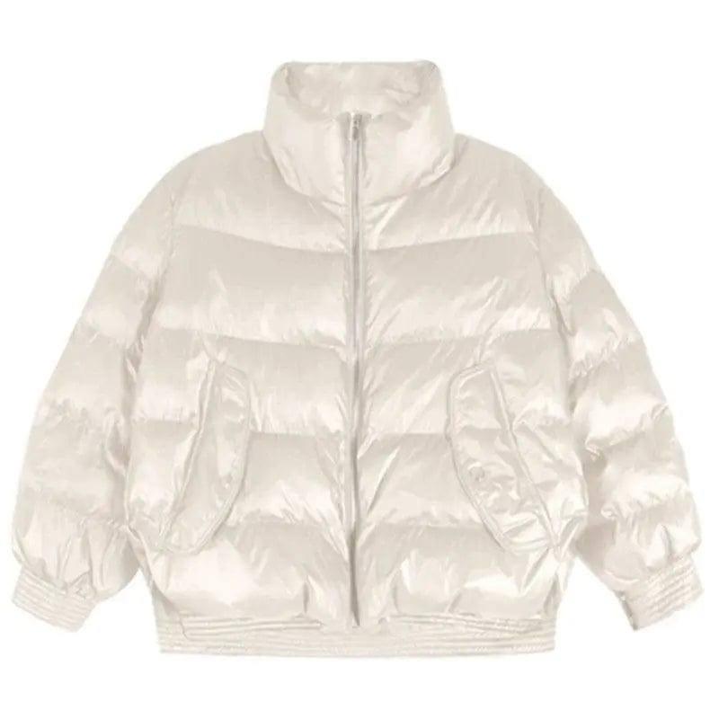 Korean Style Loose Little Down Padded Coat-4