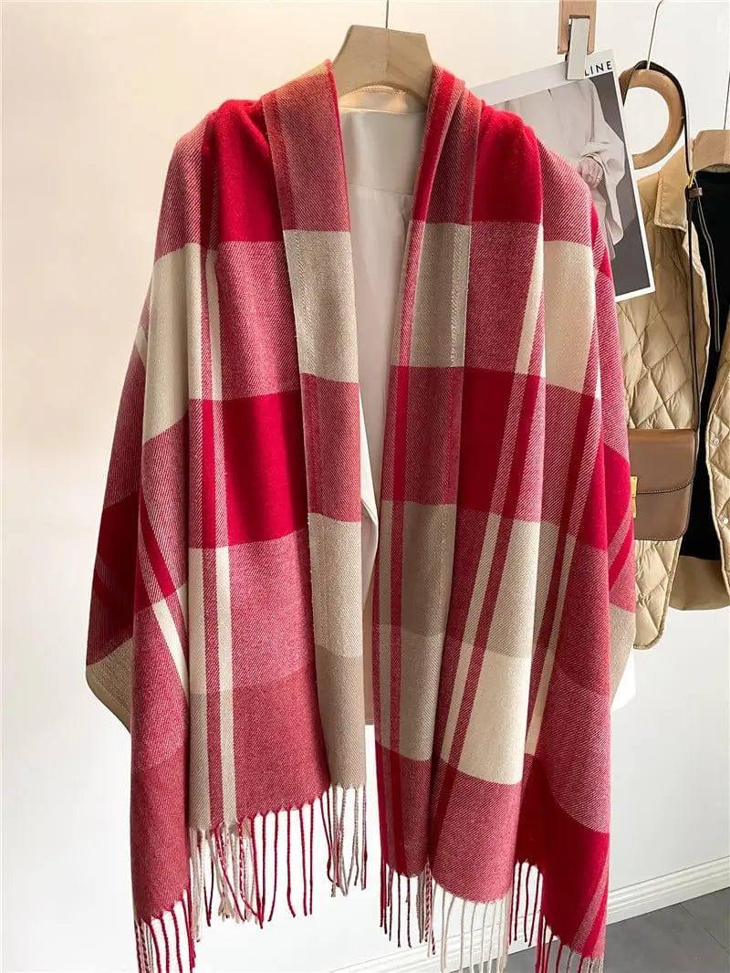 Korean Style Plaid Scarf Women's Autumn And Winter Warm-WT60 6-6