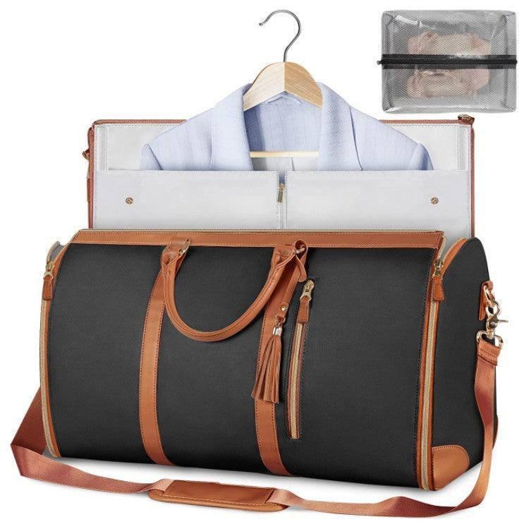 Large Capacity Travel Duffle Bag Women's Handbag Folding Suit Bag Waterproof Clothes Totes-7