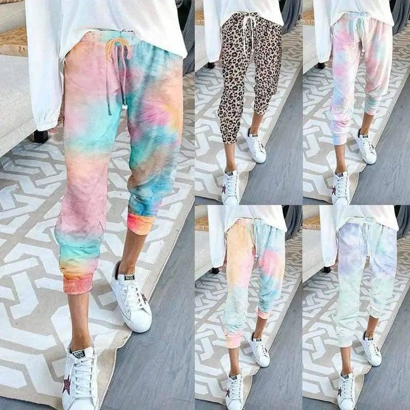 LOVEMI - Lovemi - Loose Printed Home Pants Casual Pants