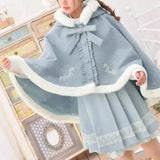 LOVEMI - Lovemi - BLUE UNICORN HOODIE PONCHO