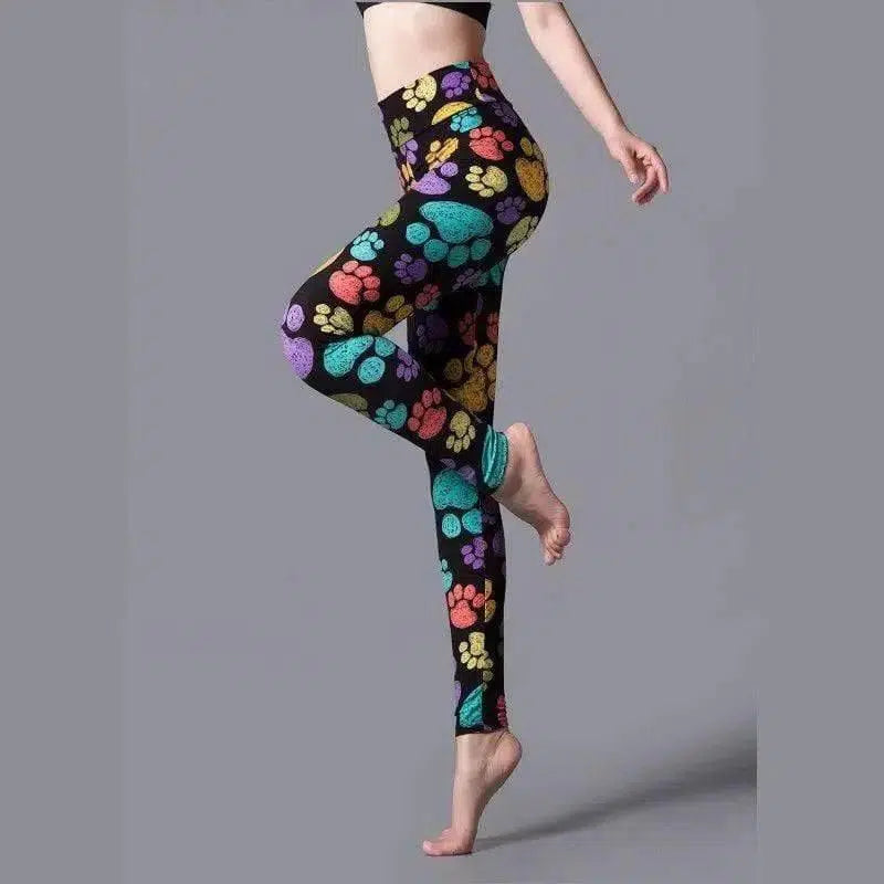 LOVEMI - Lovemi - Brushed Printed High Waist Pants Yoga Leggings