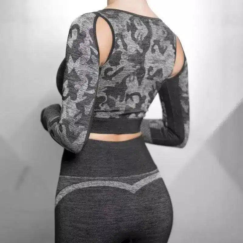 Womens Workout Top and Leggings Set-1