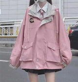 LOVEMI - Lovemi - Color-Blocking Hong Kong Style Jacket Female