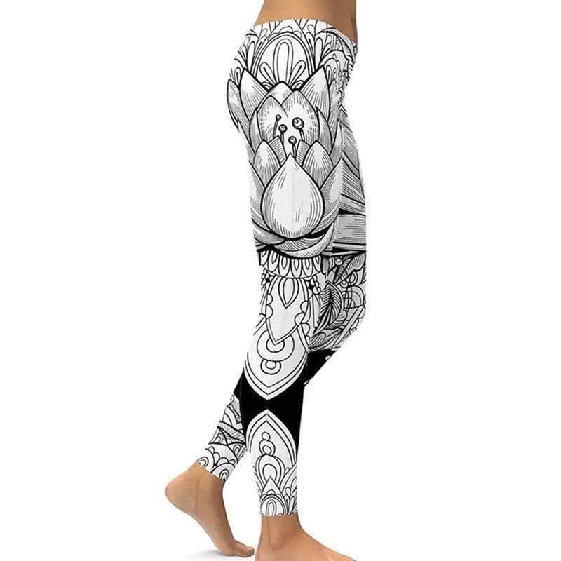 LOVEMI - Lovemi - Digital print leggings Fashion leg stretch tight