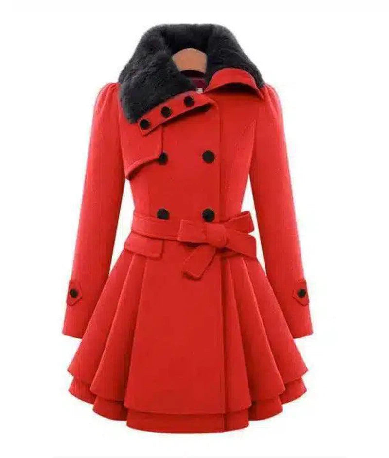 LOVEMI - Lovemi - European Beauty Slim Mid-length Coat