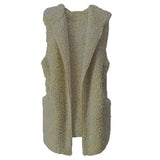 Fleece plush vest-Army Green-8